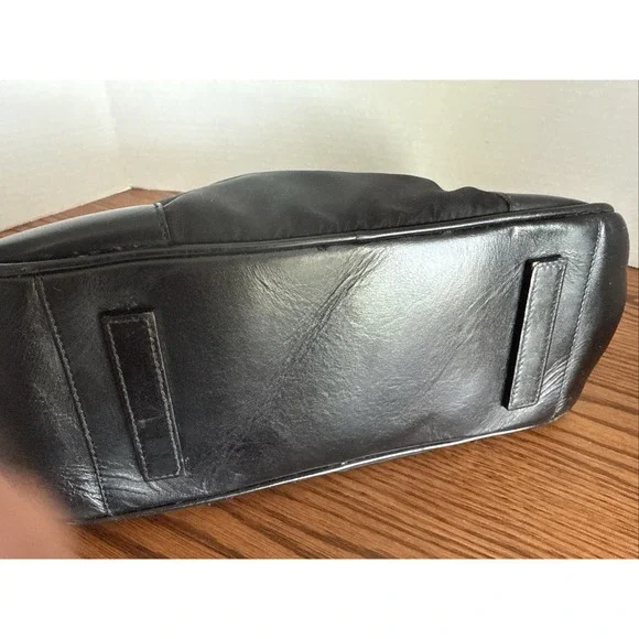 PRADA shoulder bag in black with triangular logo plate and nylon "As Is" - Picture 9 of 9